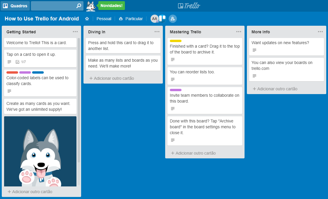 Quadros de Boas Vindas do Trello - 3 ferramentas de apoio ao seu negócio em Portugal